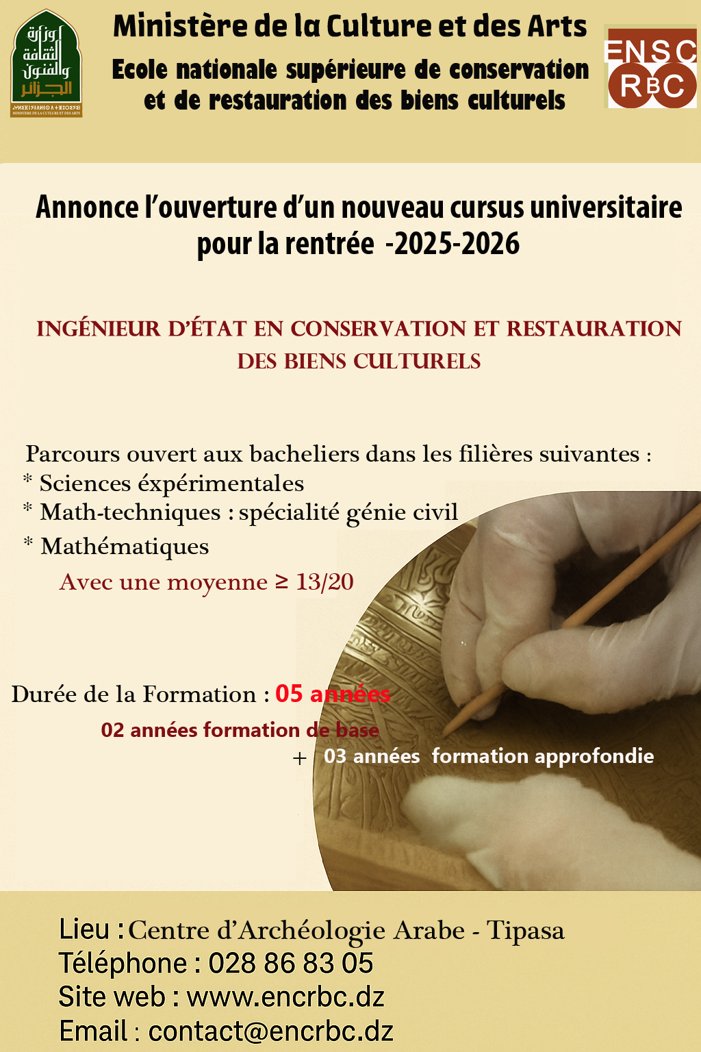 Le nouveau cursus pour la rentrée universitaire 2025-2026